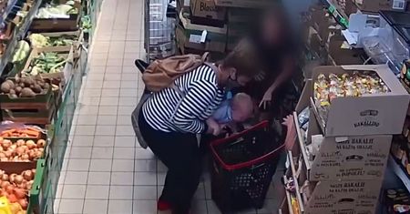 Na ratunek maluchowi w sklepie. Mazurska policja publikuje nagranie z dramatycznego momentu