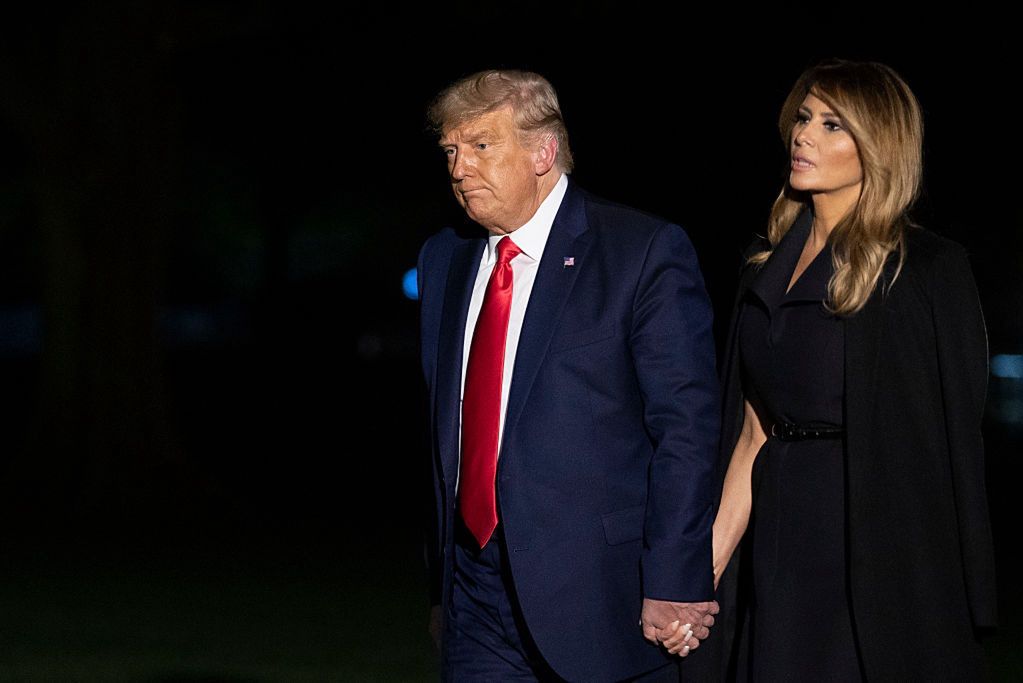 Debata prezydencka w USA. Nagrano, jak Melania Trump wyrwała się mężowi