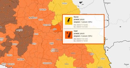 Burze i grad nad Płockiem. IMGW wydało ostrzeżenie dla miasta i powiatu płockiego!