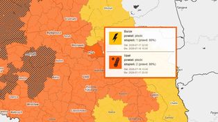 Burze i grad nad Płockiem. IMGW wydało ostrzeżenie dla miasta i powiatu płockiego!