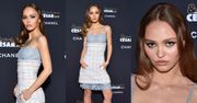 Ponętna Lily-Rose Depp flirtuje z obiektywami na rozdaniu Cezarów