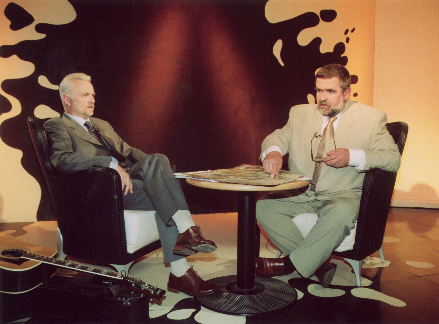 Janusz Rewiński i Krzysztof Piasecki
w programie "Ale plama"

