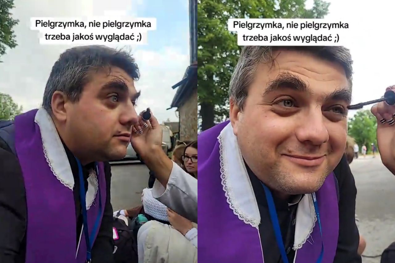 Ksiądz z TikToka ruszył na Jasną Górę. Nagrał nietypowy film
