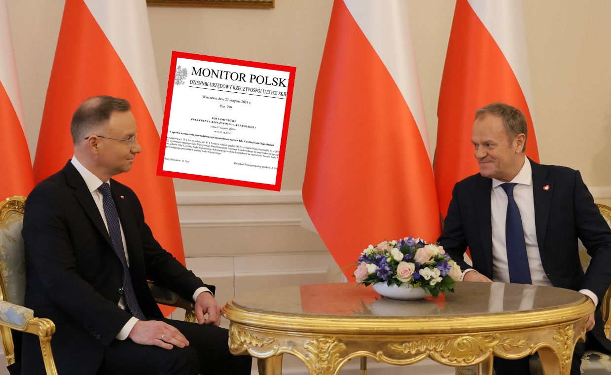 Tusk zgodził się na niekonstytucyjne działanie Dudy? Jest podpis