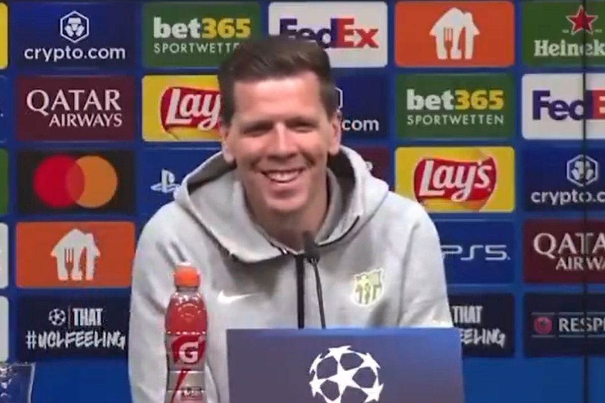 Wojciech Szczęsny rozbawił na konferencji prasowej