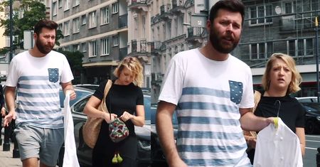 Gessler eskortuje męża z brudną koszulą do pralni?