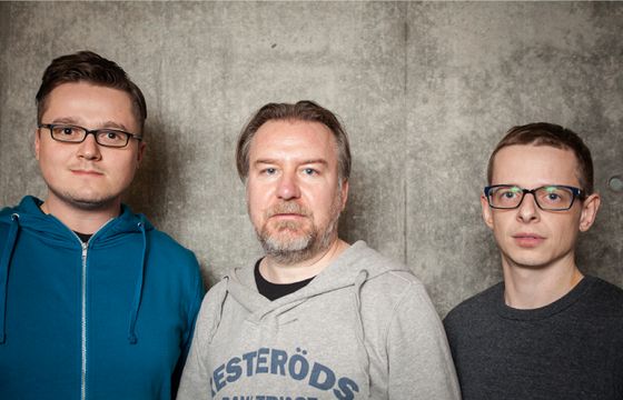 Dariusz Facoń, Kornel Karbowniczek i Jakub Panek w redakcji Gazeta.pl