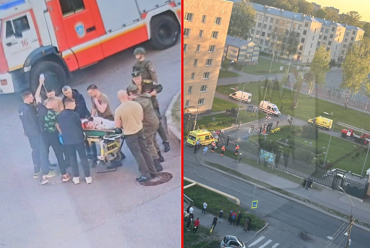 eksplozja, rosja, petersburg Wybuch w wojskowej akademii w Petersburgu. Są ranni