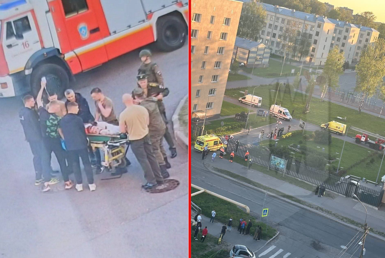 Explosion at the military academy in St. Petersburg. There are injured.