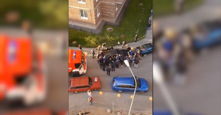 Straż nie mogła przejechać. Pomogli mieszkańcy osiedla