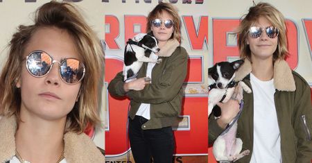 Cara Delevingne powraca w stylizacji na bogatą chłopczycę