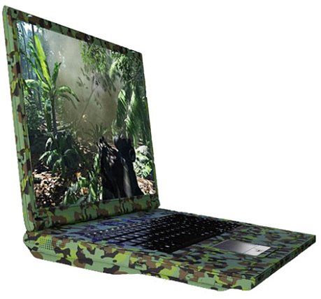 Laptop dla graczy Cizmo CX1730M w malowaniu maskującym