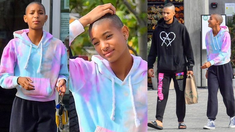 Beztroska Willow Smith prezentuje ŁYSINĘ na zakupach z chłopakiem (ZDJĘCIA)