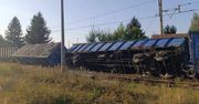Wykoleił się pociąg. Z wagonów wysypał się ładunek