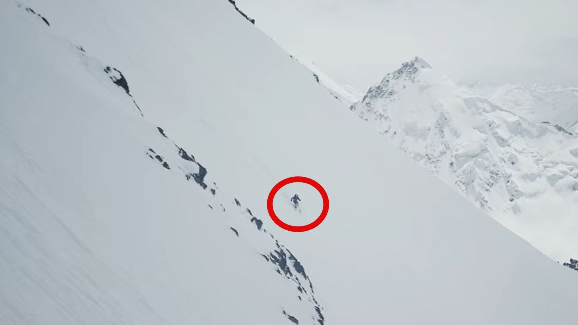 Film ze zjazdu z Yawash Sar - kadr