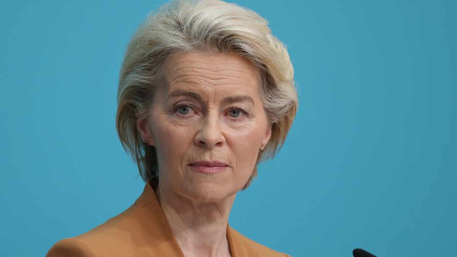 BERLIN, GERMANY - FEBRUARY 19: Ursula von der Leyen, President of the European Commission and member of the German Christian Democrats (CDU), speaks to the media at CDU headquarters after the CDU nominated her for a second term on February 19, 2024 in Berlin, Germany. Von der Leyen will also very likely be confirmed as candidate for a second term at an upcoming congress of the European People's Party (EPP) in Bucharest im March. The European Union is scheduled to hold parliamentary elections in June. (Photo by Sean Gallup/Getty Images)