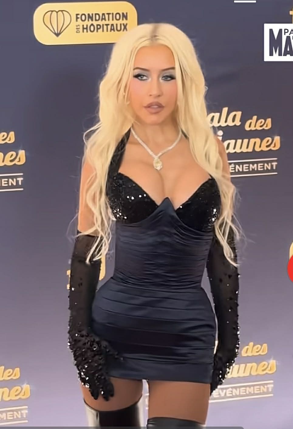 Christina Aguilera na paryskiej gali