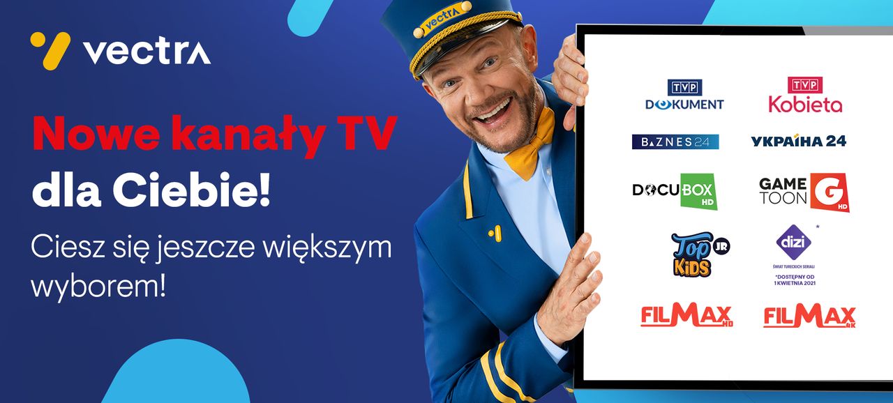 Vectra wzbogaca swoją ofertę programową o 9 nowych kanałów