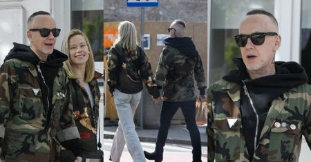 Nergal spaceruje z blondwłosą UKOCHANĄ. Urocza z nich para? (ZDJĘCIA)