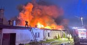 Pożar budynku socjalnego zablokował DK 25 w Człuchowie