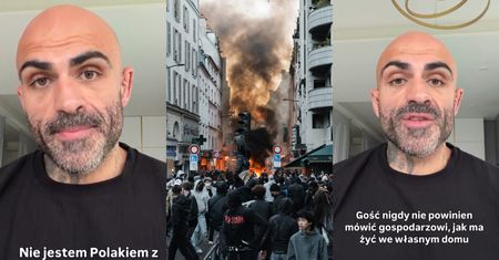 Zamieszki we Francji skłoniły Akopa Szostaka do przemyśleń. Opublikował wideo-oświadczenie: "Nie jestem Polakiem z urodzenia"
