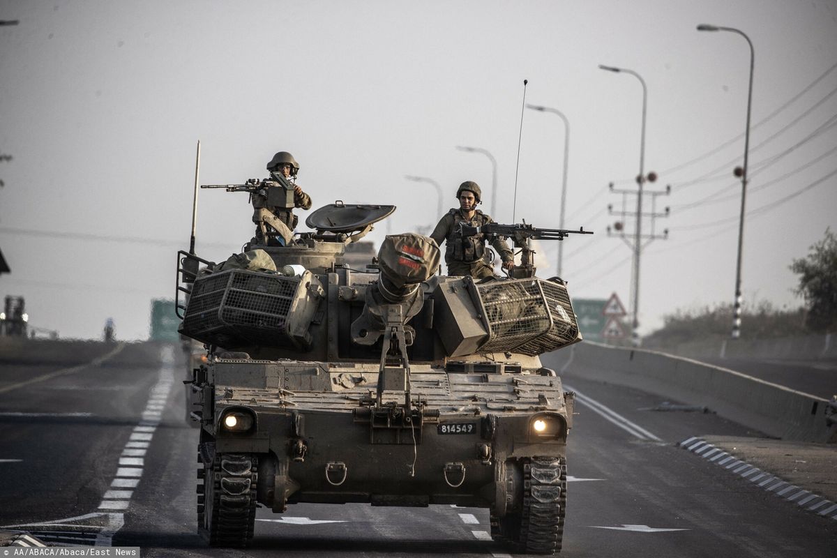 Izraelscy czołgiści w drodze do Gazy