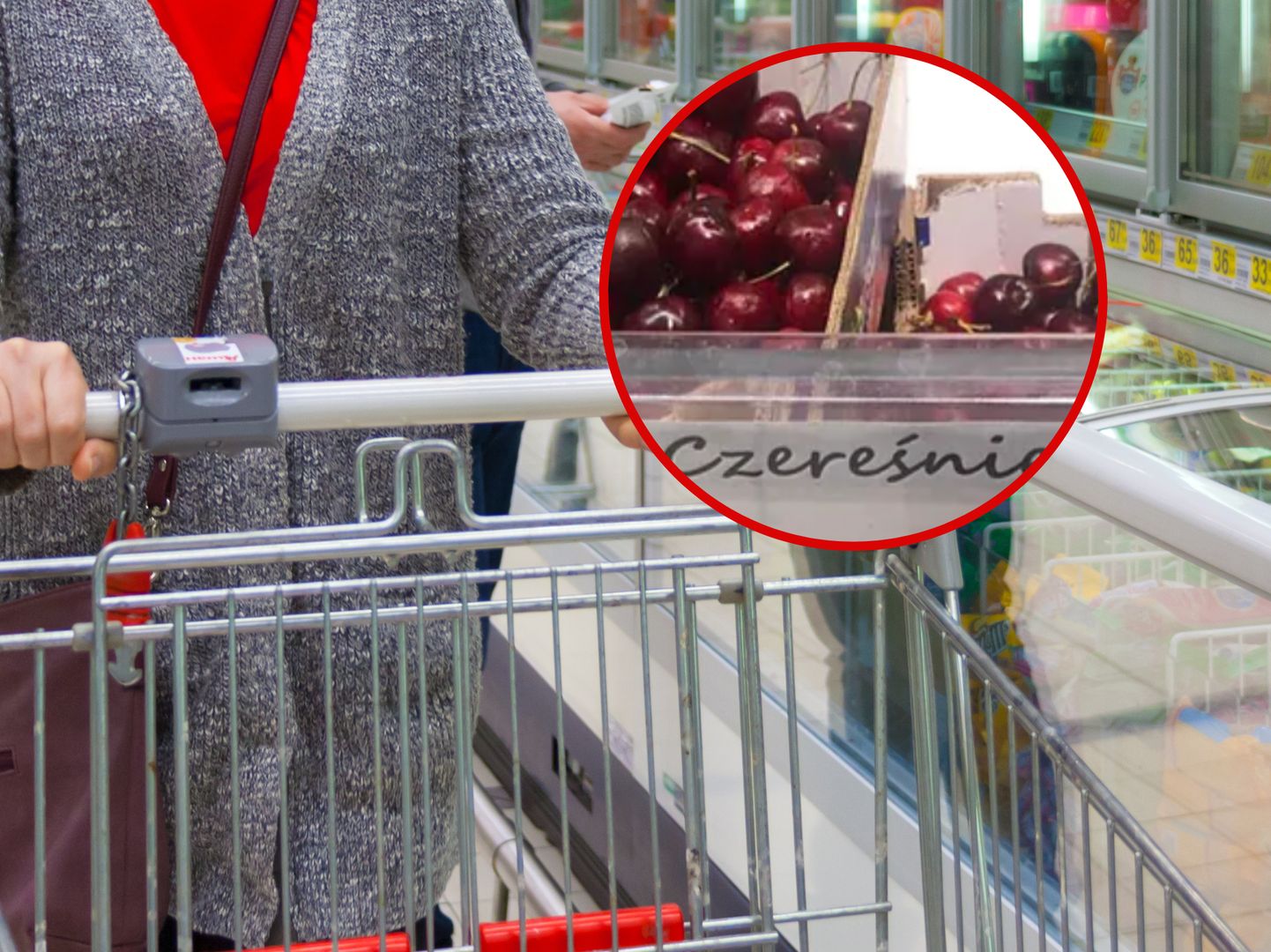 Zobaczyła cenę czereśni w Auchan. Chwyciła za telefon