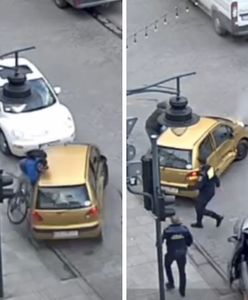 Szalona ucieczka matizem zakończona dramatycznym wypadkiem. Nagranie