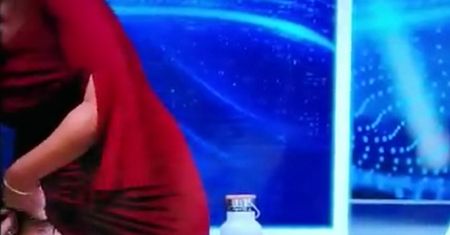 Chaos w studio przed meczem. Dziennikarka za bardzo się rozluźniła