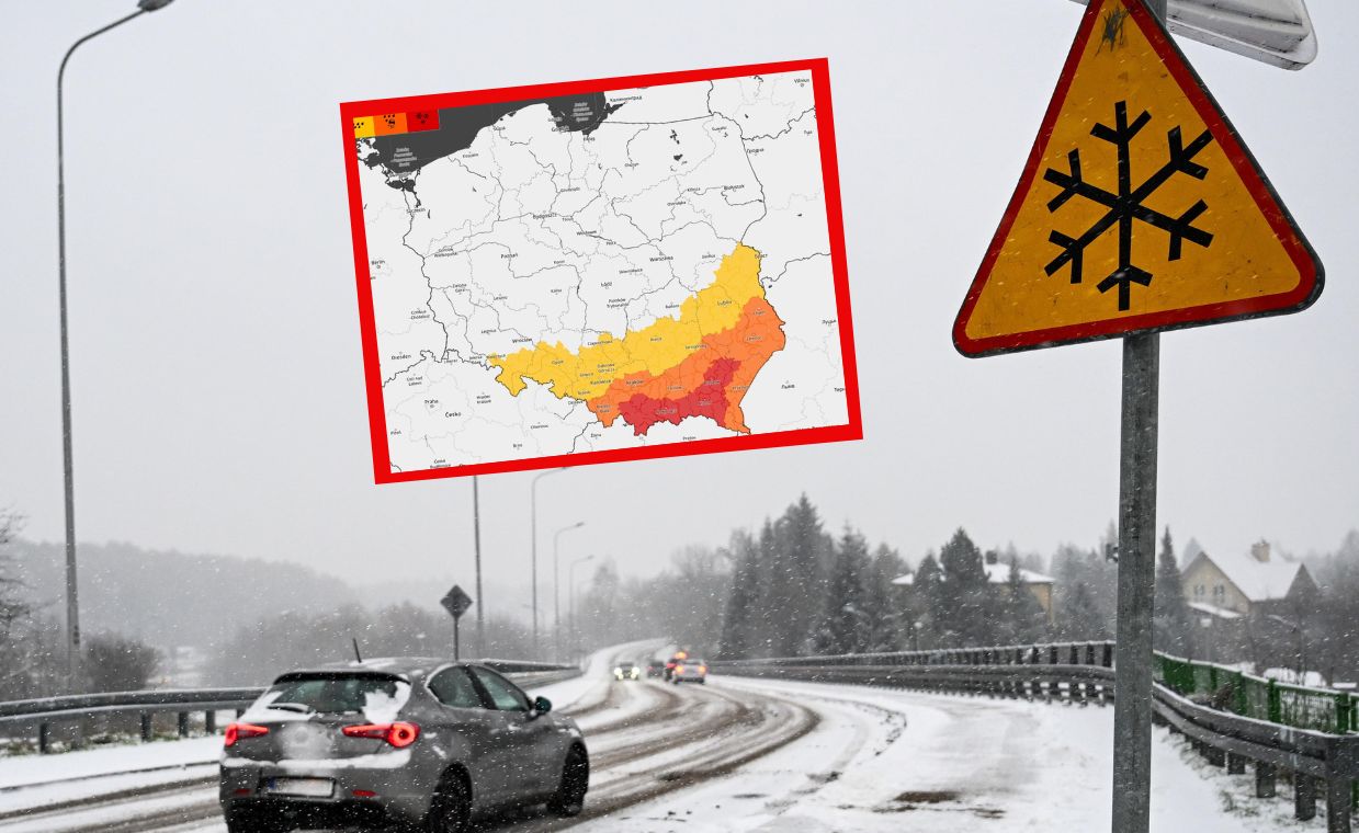 Potężne śnieżyce suną nad Polskę. Najwyższy stopień alertu