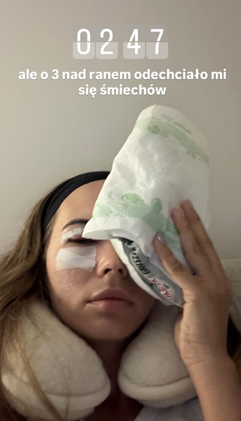Sandra Kubicka po operacji