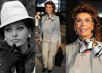 81-letnia (!) Sophia Loren na lotnisku! (ZDJĘCIA)