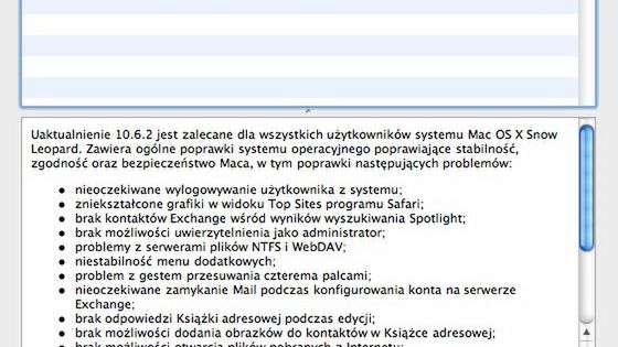 Mac OS X 10.6.2 już gotowy! 1