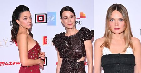 Orły 2025. Zatrzęsienie gwiazd na gali: Mroczna Maja Ostaszewska, Maria Dębska z dekoltem i oryginalna Sandra Drzymalska