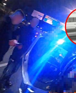 Zatrzymanie pijanego kierowcy. Akcja z udziałem policyjnego śmigłowca