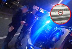 Zatrzymanie pijanego kierowcy. Akcja z udziałem policyjnego śmigłowca