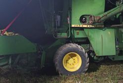 Dramatyczny wypadek podczas próby naprawienia kombajnu