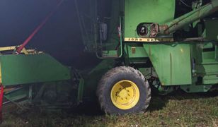 Dramatyczny wypadek podczas próby naprawienia kombajnu