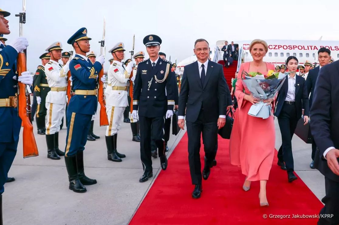 Prezydent Andrzej Duda z żoną Agatą