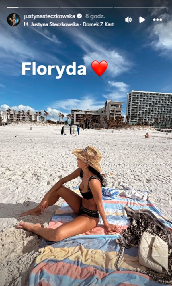 Justyna Steczkowska pozdrawia ze słonecznej Florydy