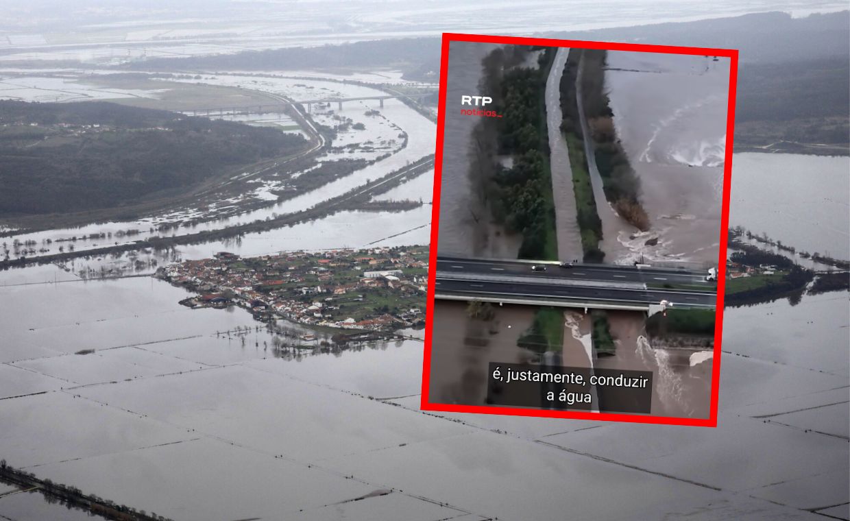 Zdjęcie: Ewakuacja mieszkańców w Portugalii w związku z powodziami i zniszczeniem autostrady A1