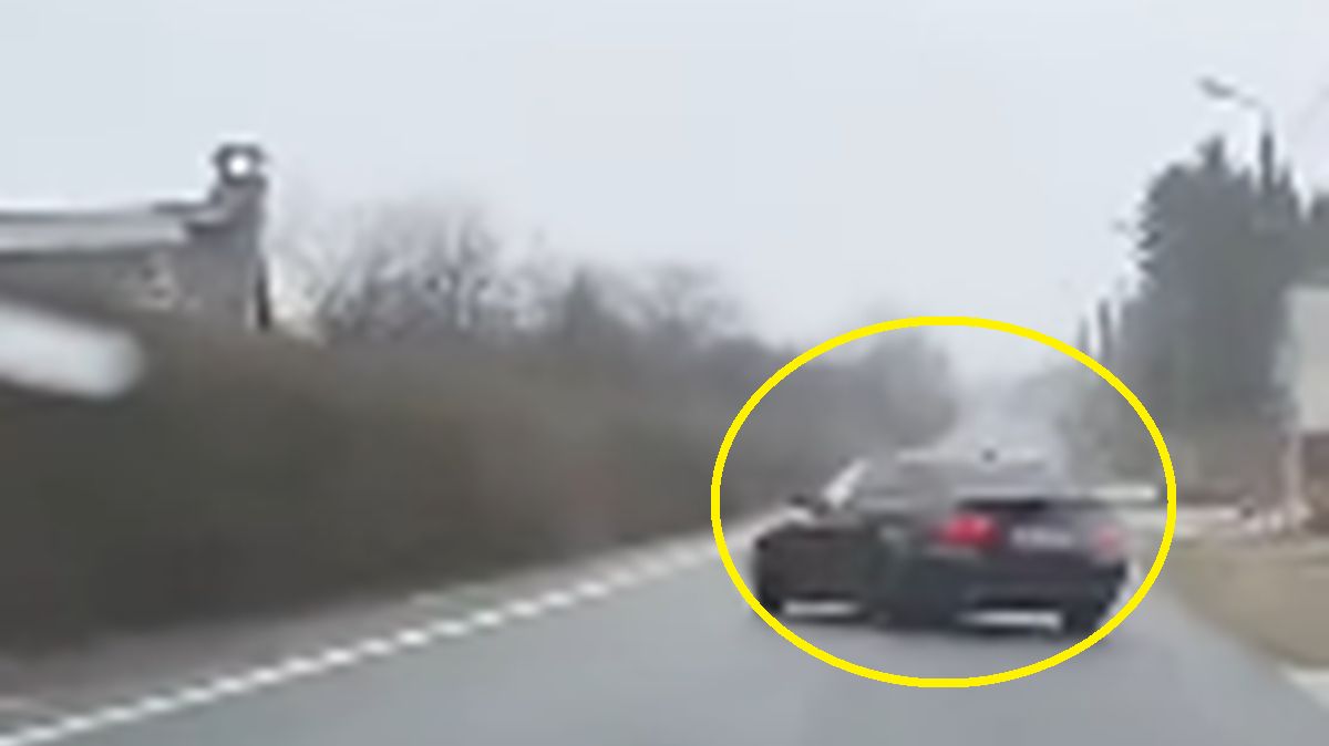 Kierowca BMW nagrany.