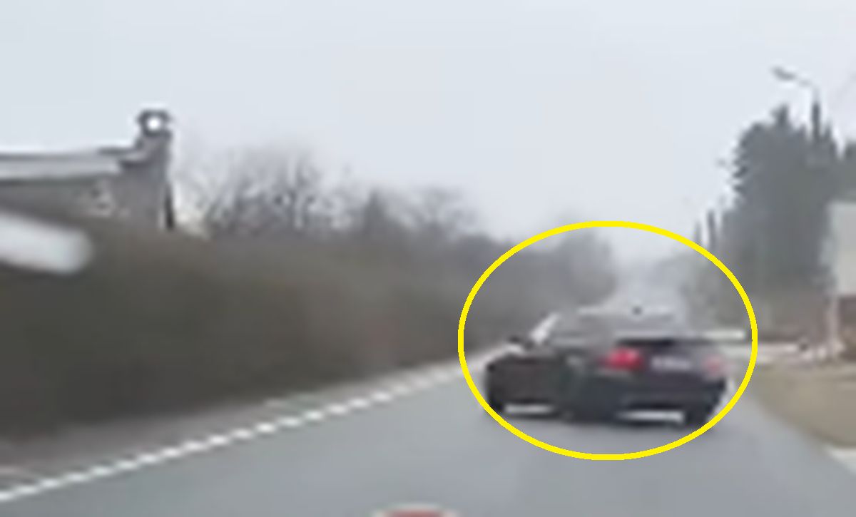 Nagrali kierowcę BMW. Ledwo stał na nogach