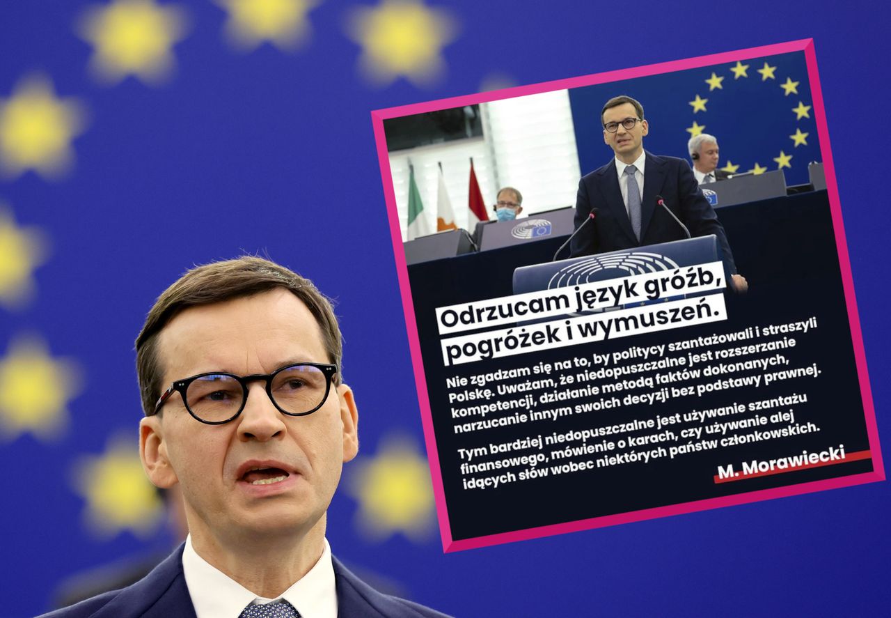 Morawiecki odgryza się na Facebooku. Atakuje unijnych polityków za "szantaż"