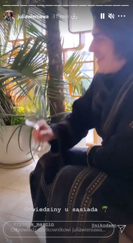Julia Wieniawa i Nikodem Rozbicki w odwiedzinach u Marcina Tyszki 