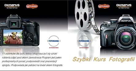 Kupisz lustrznkę Olympus dostaniesz kurs DVD