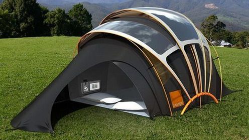 Namiot z własnym zasilaniem... słonecznym 1