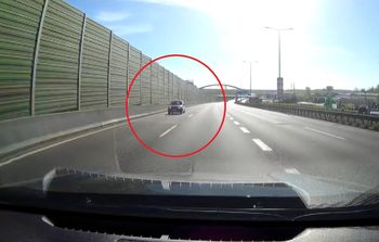 Kierowca wjechał pod prąd na A4. Mówią o "cudzie". Jest nagranie