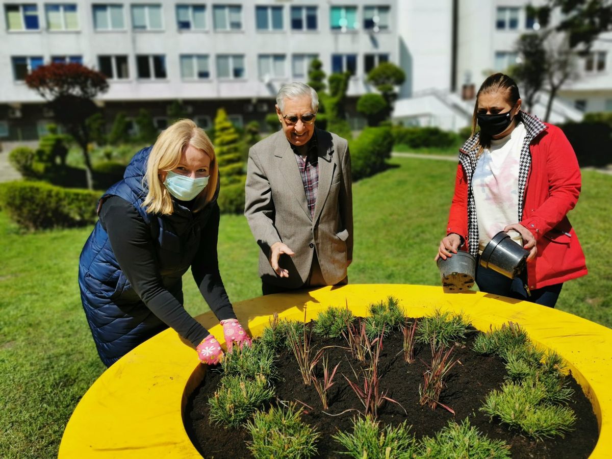 Wrocław. Na ulicy Radosnej będzie jeszcze piękniej. Pan Jan odebrał nagrodę za drugie miejsce w konkursie Terra Flower Power 