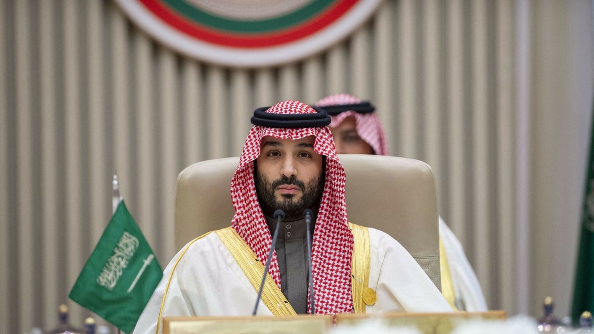 arch53
RIYADH, SAUDI ARABIA - DECEMBER 09: (----EDITORIAL USE ONLY ? MANDATORY CREDIT - "ROYAL COURT OF SAUDI ARABIA / HANDOUT" - NO MARKETING NO ADVERTISING CAMPAIGNS - DISTRIBUTED AS A SERVICE TO CLIENTS----) Crown Prince of Saudi Arabia Mohammad bin Salman al-Saud attends the 43rd Gulf Cooperation Council (GCC) Summit at King Abdul Aziz International Conference Center in Riyadh, Saudi Arabia on December 09, 2022. Royal Court of Saudi Arabia / Anadolu Agency/ABACAPRESS.COM
AA/ABACA